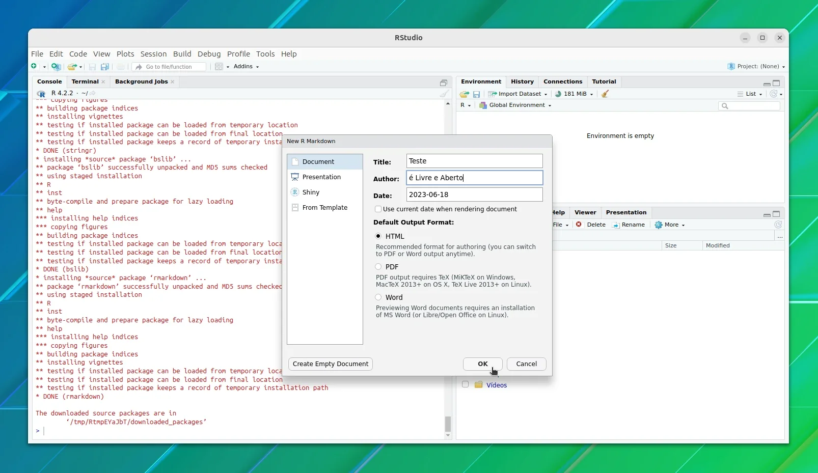 Novo documento em rmarkdown