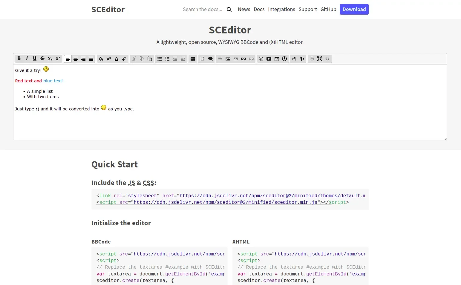sceditor sceditor