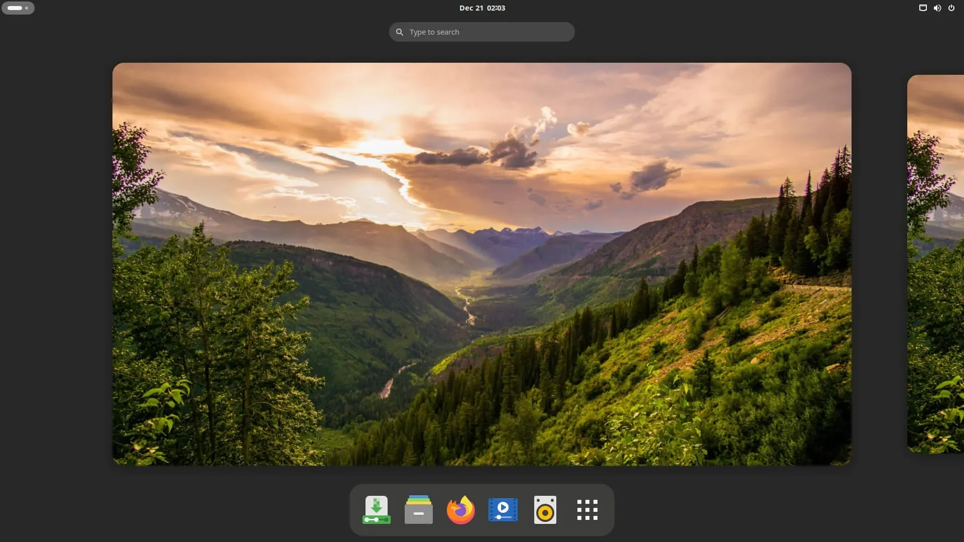 Uma captura de tela do Solus 4.5 executando o GNOME 45.2