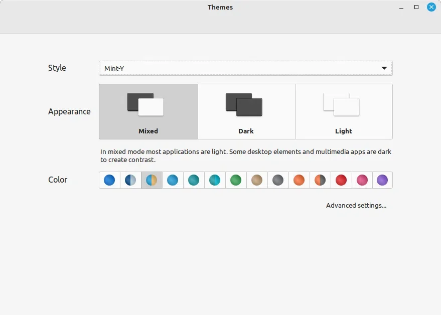 linux mint estilos