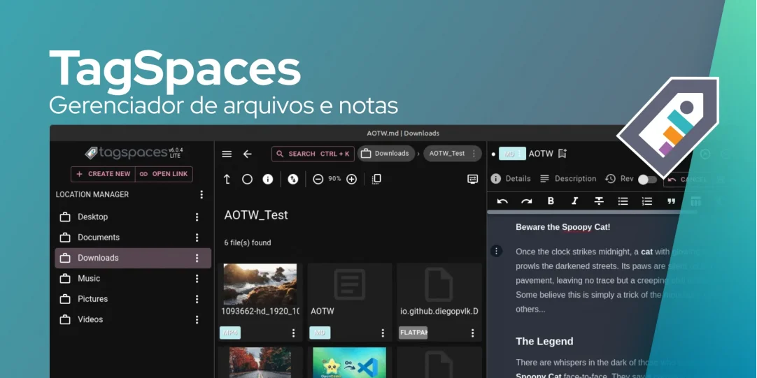 TagSpaces: Uma Solução Completa para Gerenciamento de Arquivos e Notas