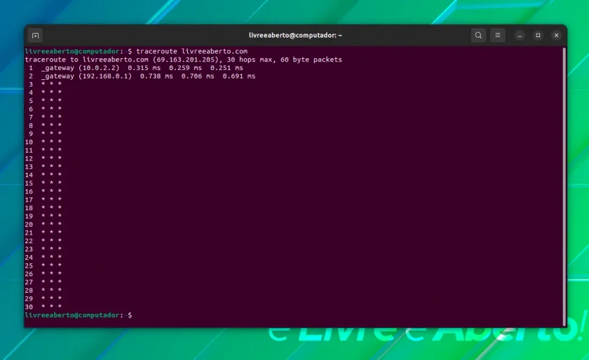 traceroute traceroute