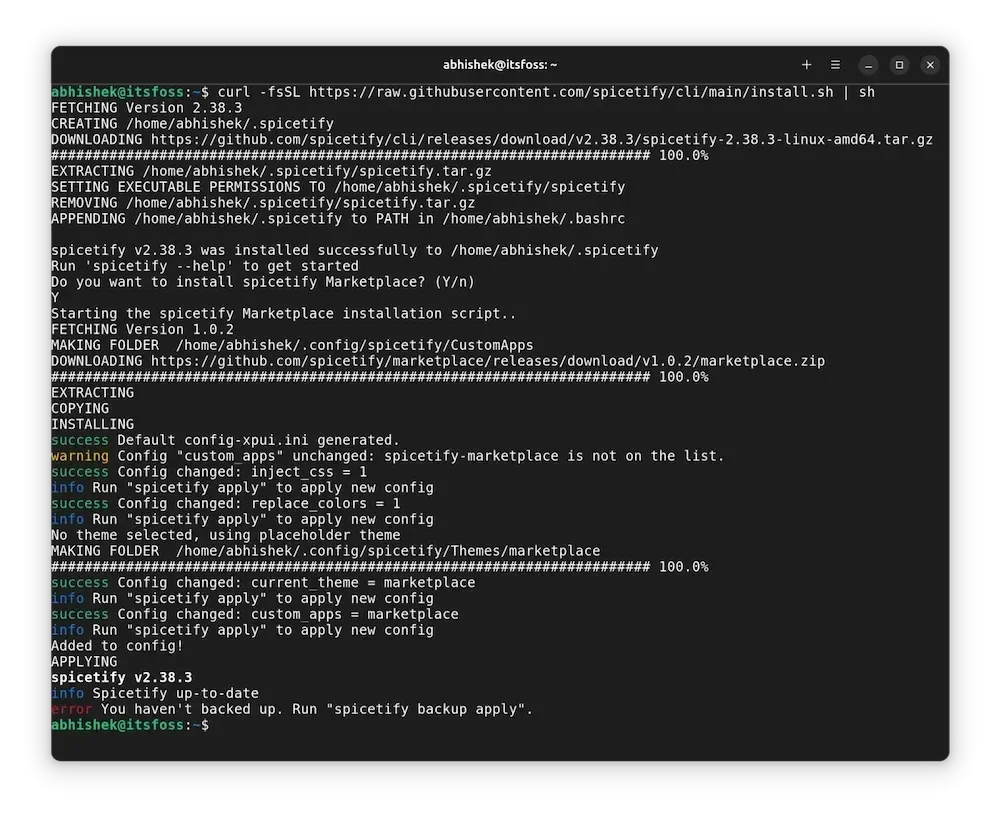 Instale o Spicetify no Ubuntu