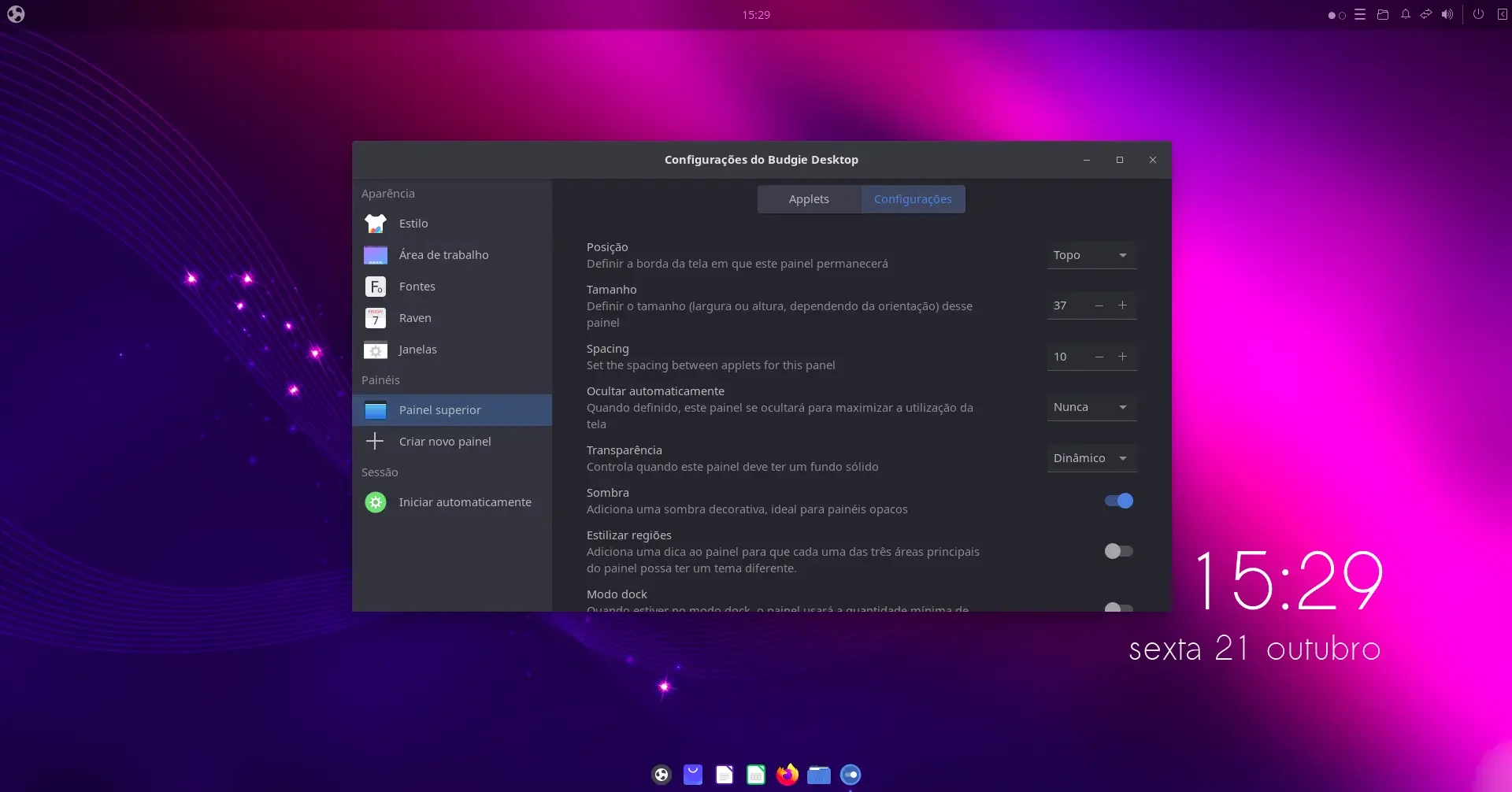 ubuntu_budgie_22_10_configuracoes ubuntu_budgie_22_10_configuracoes