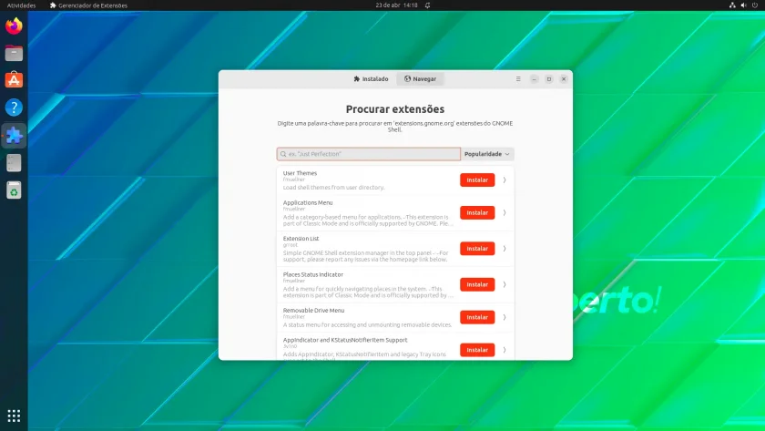 Gosta de extensões do GNOME? Você vai adorar esta ferramenta! Gosta de extensões do GNOME? Você vai adorar esta ferramenta!