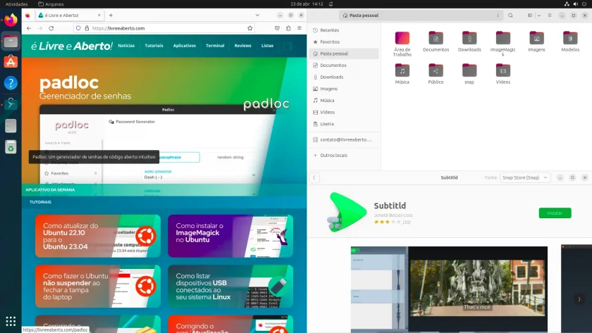Ubuntu Tiling Assistant dá-lhe mais opções de mosaico Ubuntu Tiling Assistant dá-lhe mais opções de mosaico