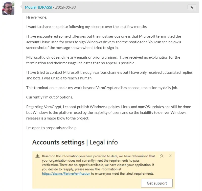 veracrypt-forum-post-microsoft-suspension veracrypt-forum-post-microsoft-suspension