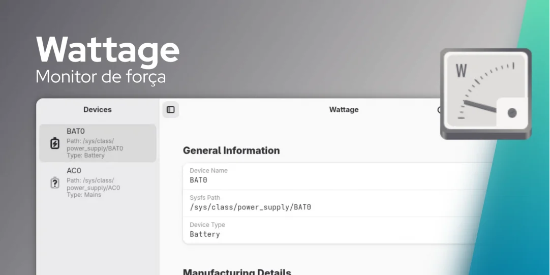 Monitore a integridade da bateria do seu laptop Linux com Wattage