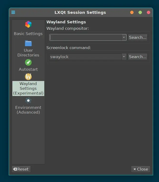 waylandsettings waylandsettings
