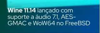 Nova versão de desenvolvimento do Wine traz melhorias no DirectSound, criptografia BCrypt, menu Iniciar com ícones e suporte experimental WoW64 no FreeBSD.