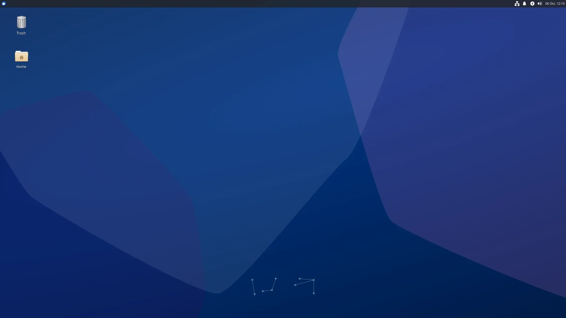 uma captura de tela da tela da área de trabalho xubuntu 23.10