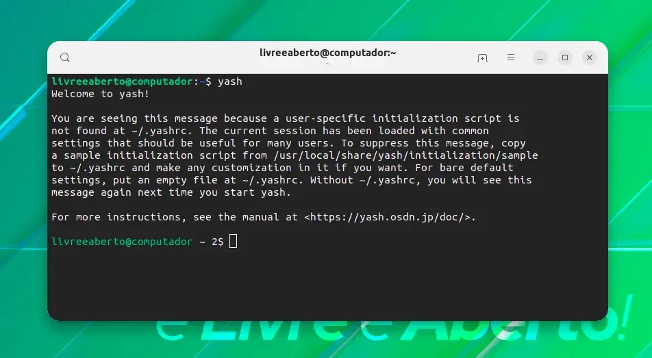Yash Shell