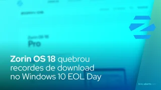 Zorin OS 18 quebrou recordes de download no Windows 10 EOL Day