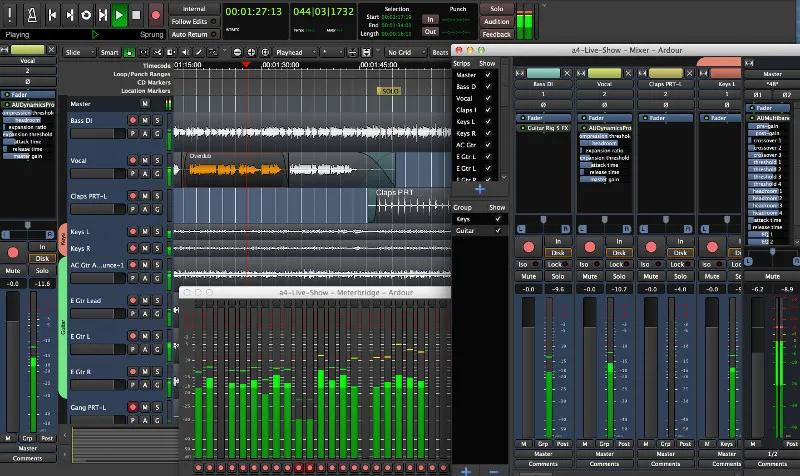 Editor de áudio Ardour alternativa ao Adobe Audition
