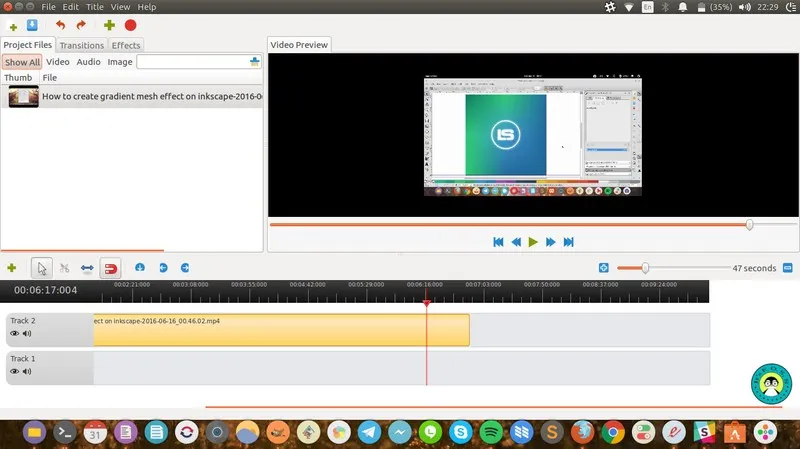 Openshot editor de vídeo gratuito no ubuntu