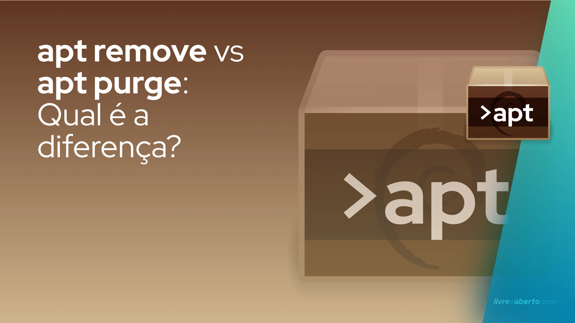 apt remove vs apt purge Qual é a diferença?