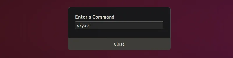 Alt+F2 para executar comandos no Ubuntu