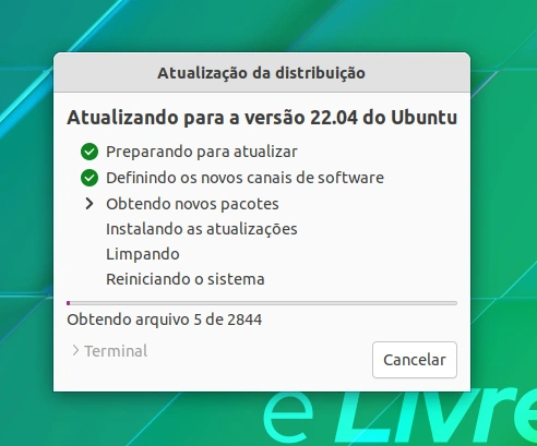 Atualizando para o Ubuntu 22.04