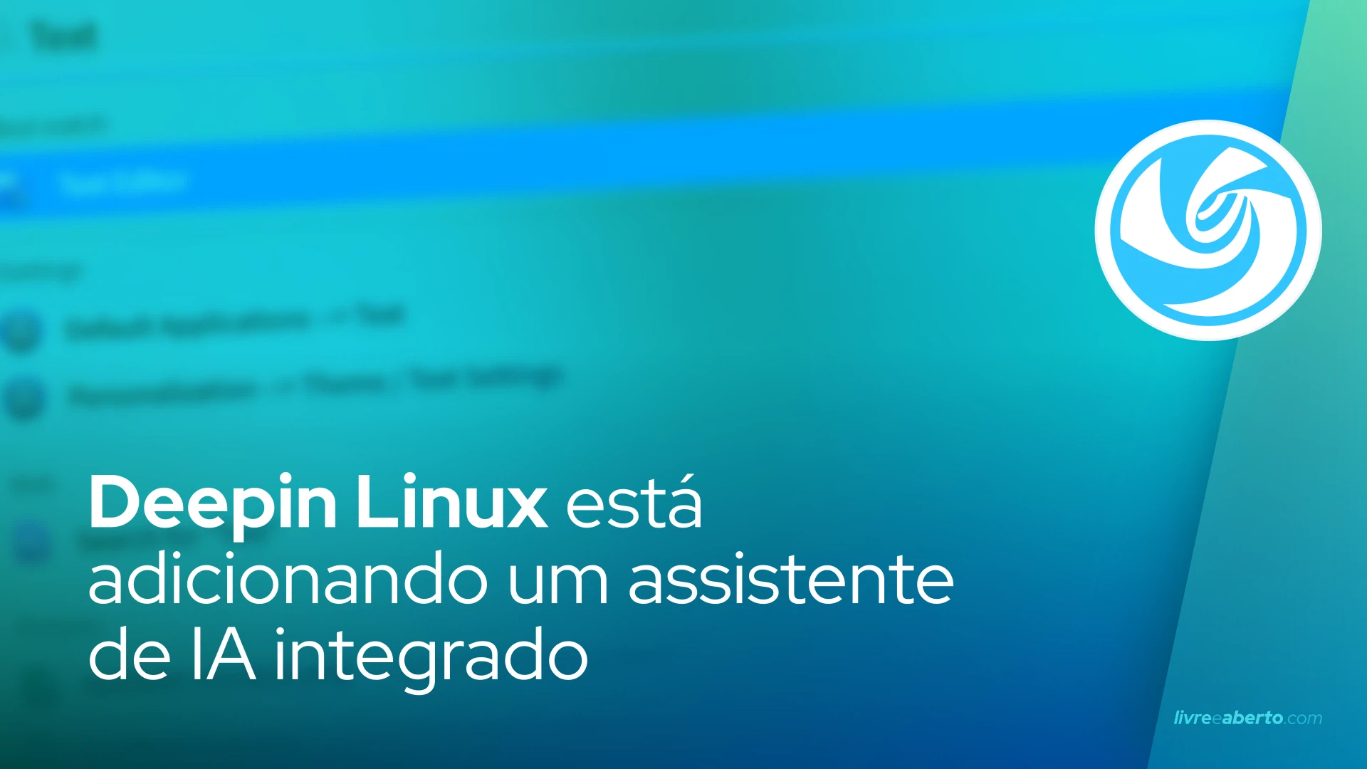 Deepin Linux está adicionando um assistente de IA integrado