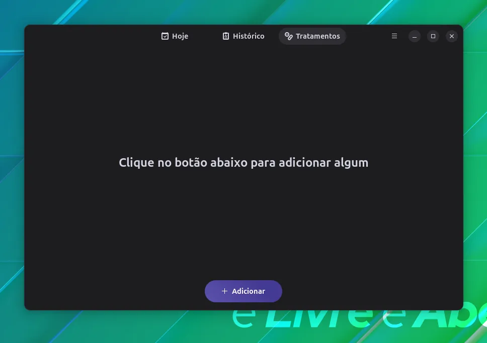 uma captura de tela da guia tratamentos de dosagem