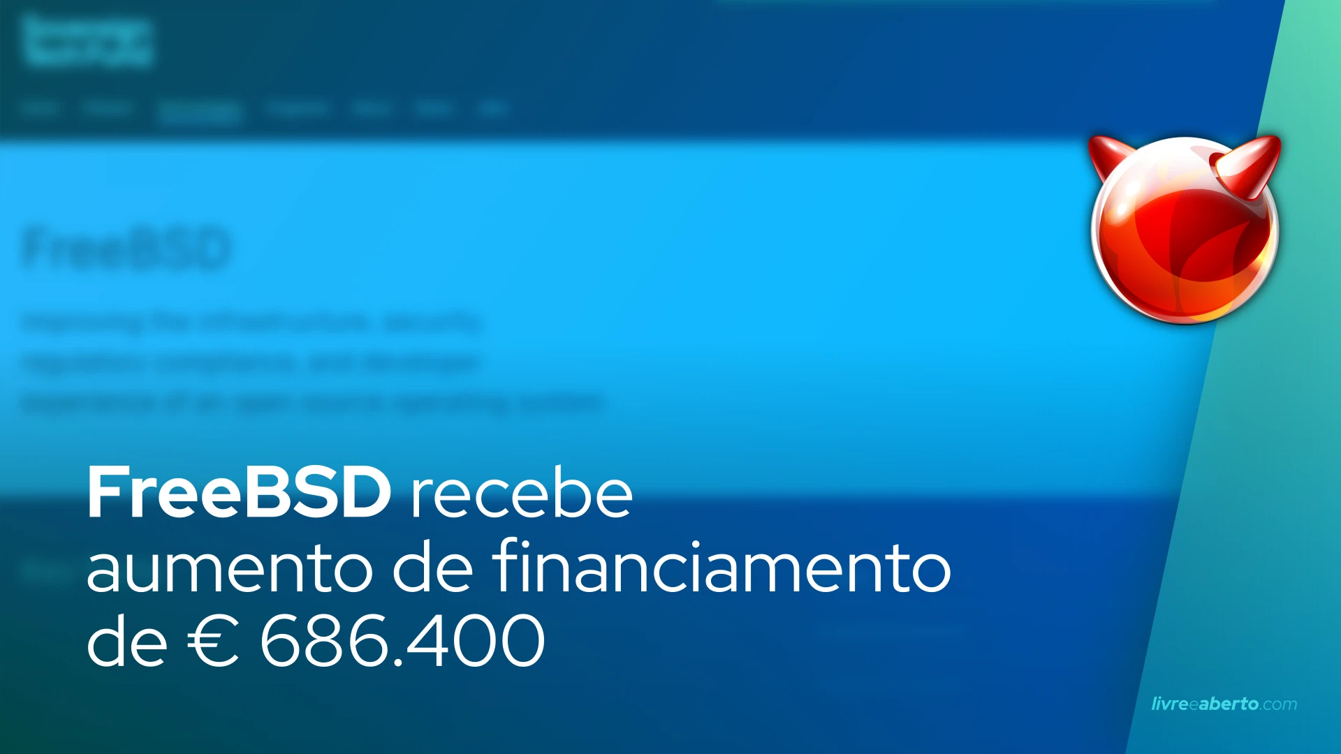FreeBSD recebe aumento de financiamento de € 686.400