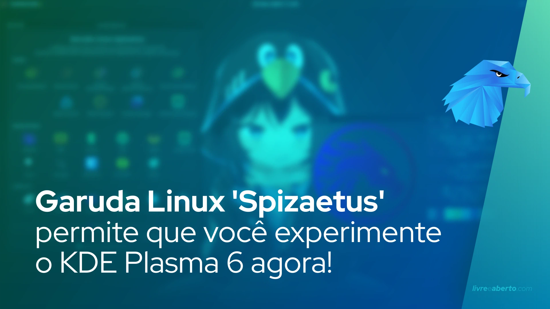 Garuda Linux 'Spizaetus' permite que você experimente o KDE Plasma 6 agora!