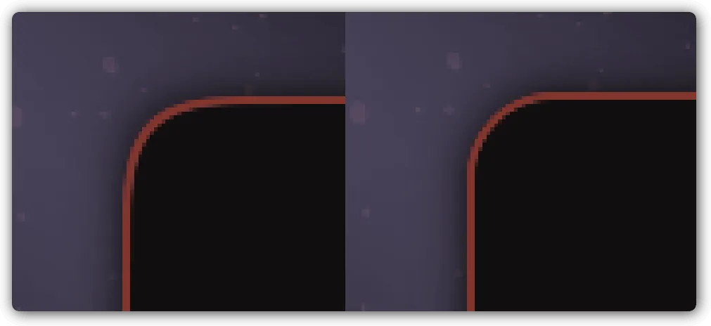 Capturas de tela dos esquilos e do prompt de doação do Hyprland