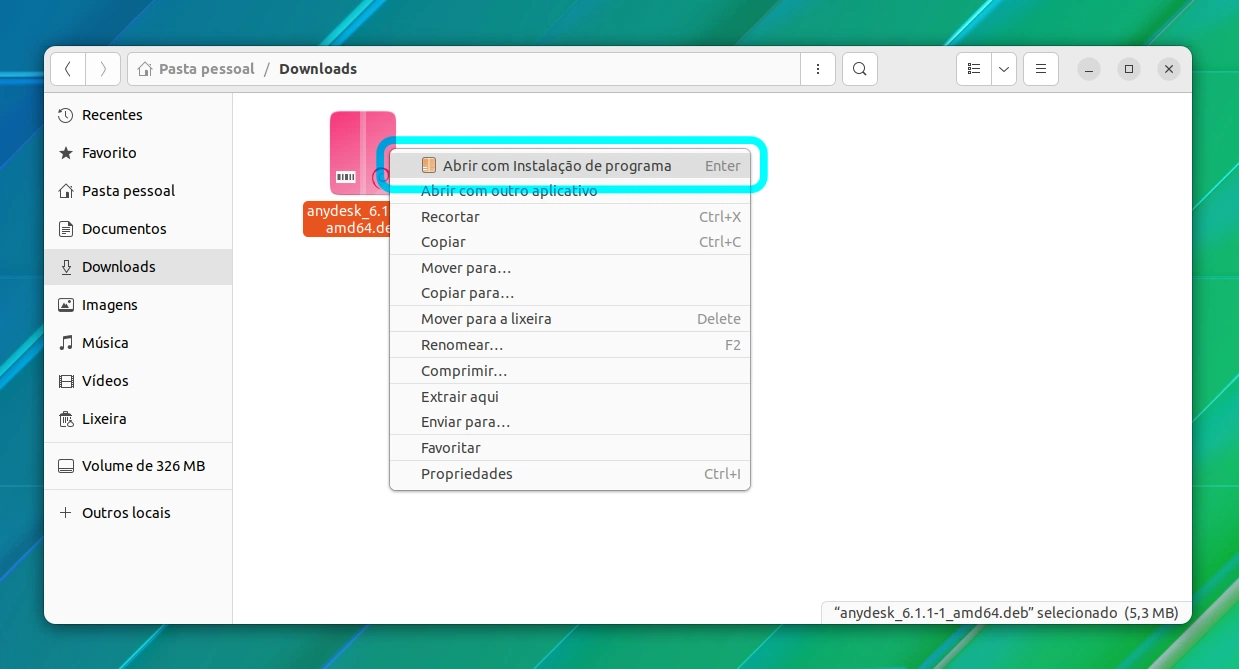Instalando DEB do AnyDesk no Ubuntu