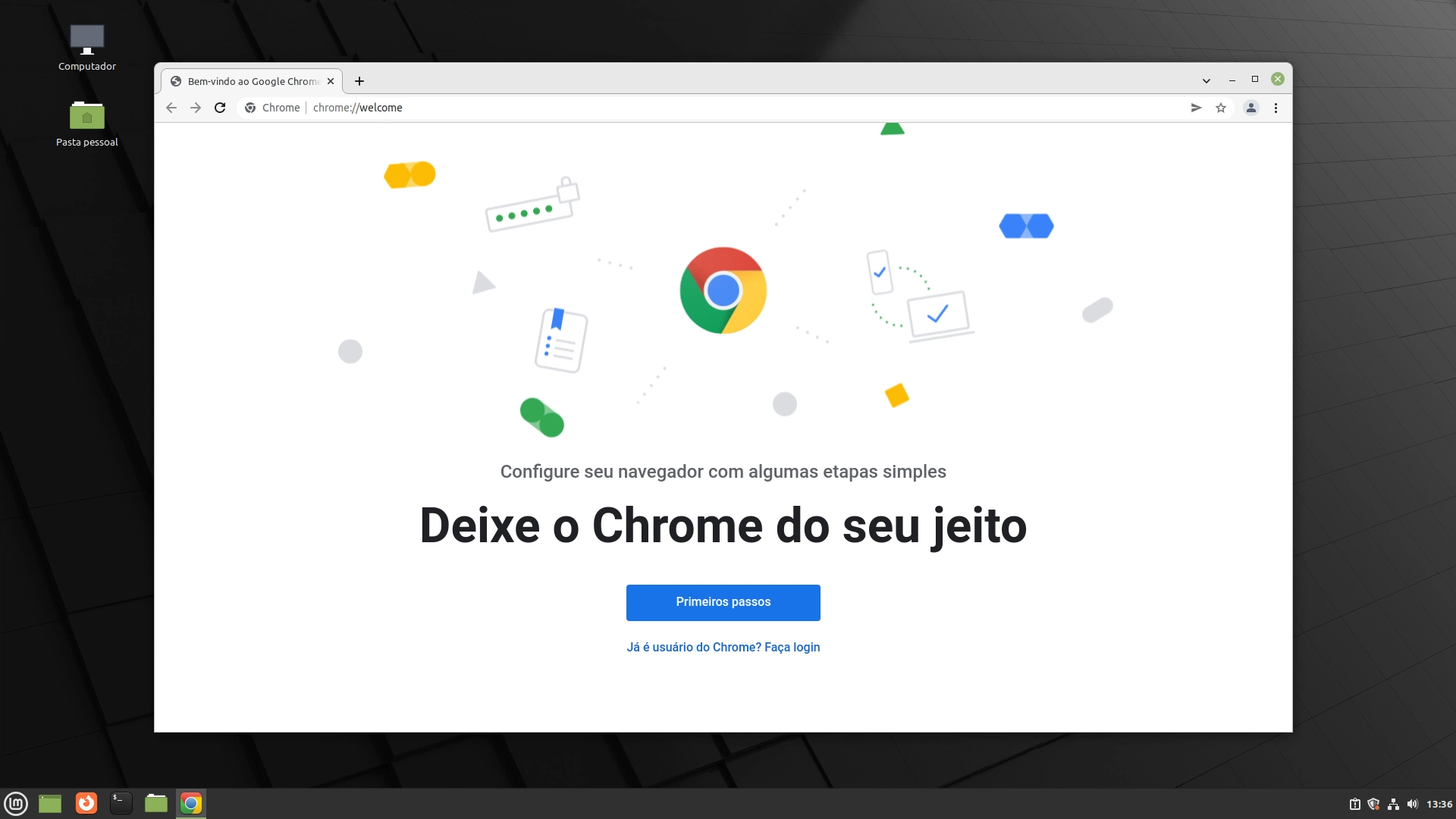 Google Chrome no Linux Mint