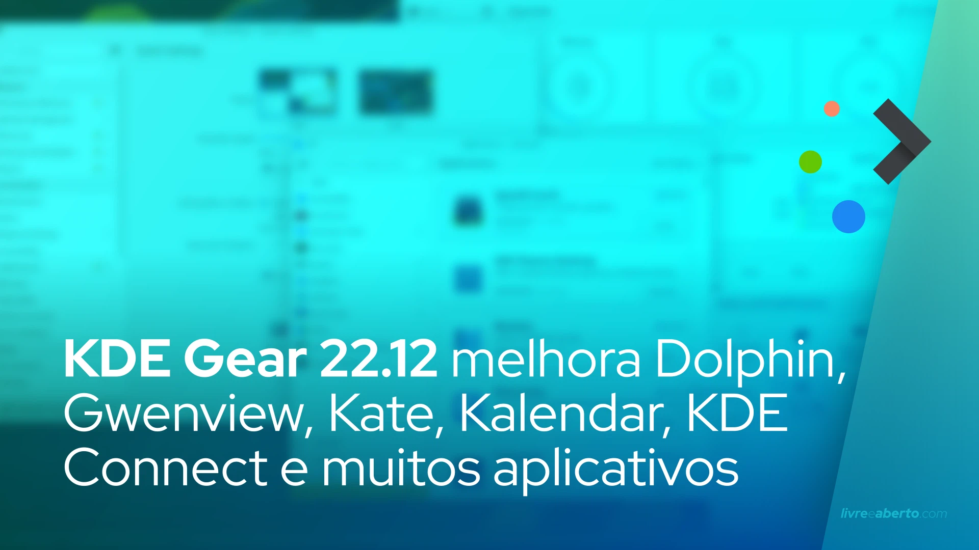 KDE Gear 22.12 melhora Dolphin, Gwenview, Kate, Kalendar, KDE Connect e muitos aplicativos