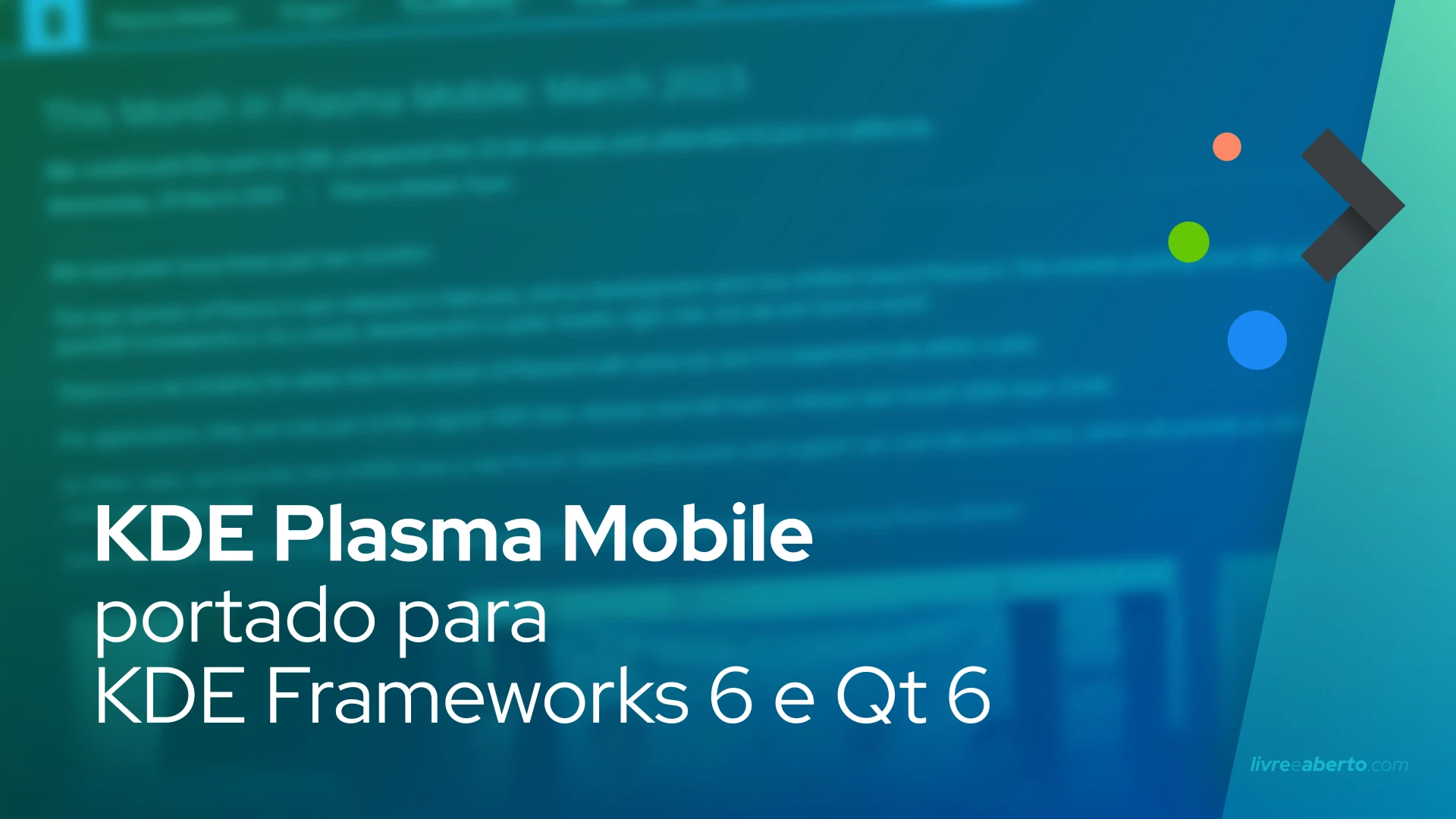 Kde Plasma Mobile Portado Para Kde Frameworks E Qt