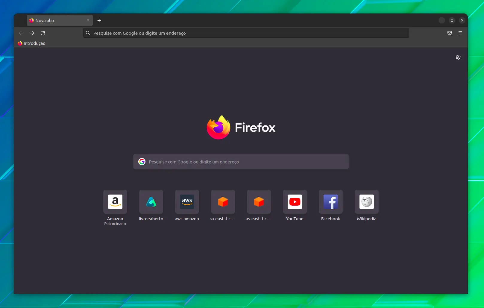Interface do Firefox