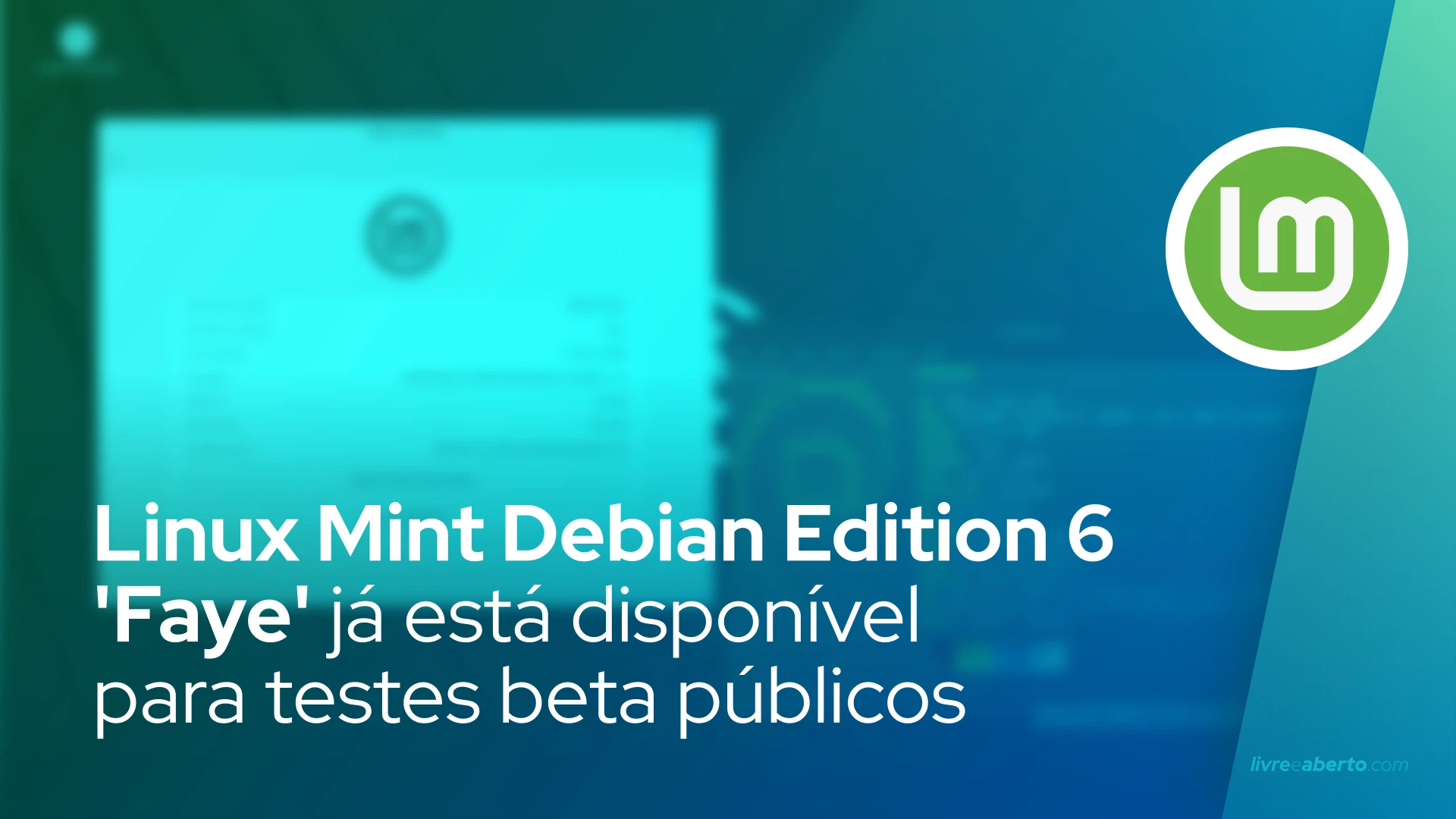 Linux Mint Debian Edition 6 'Faye' já está disponível para testes beta ...