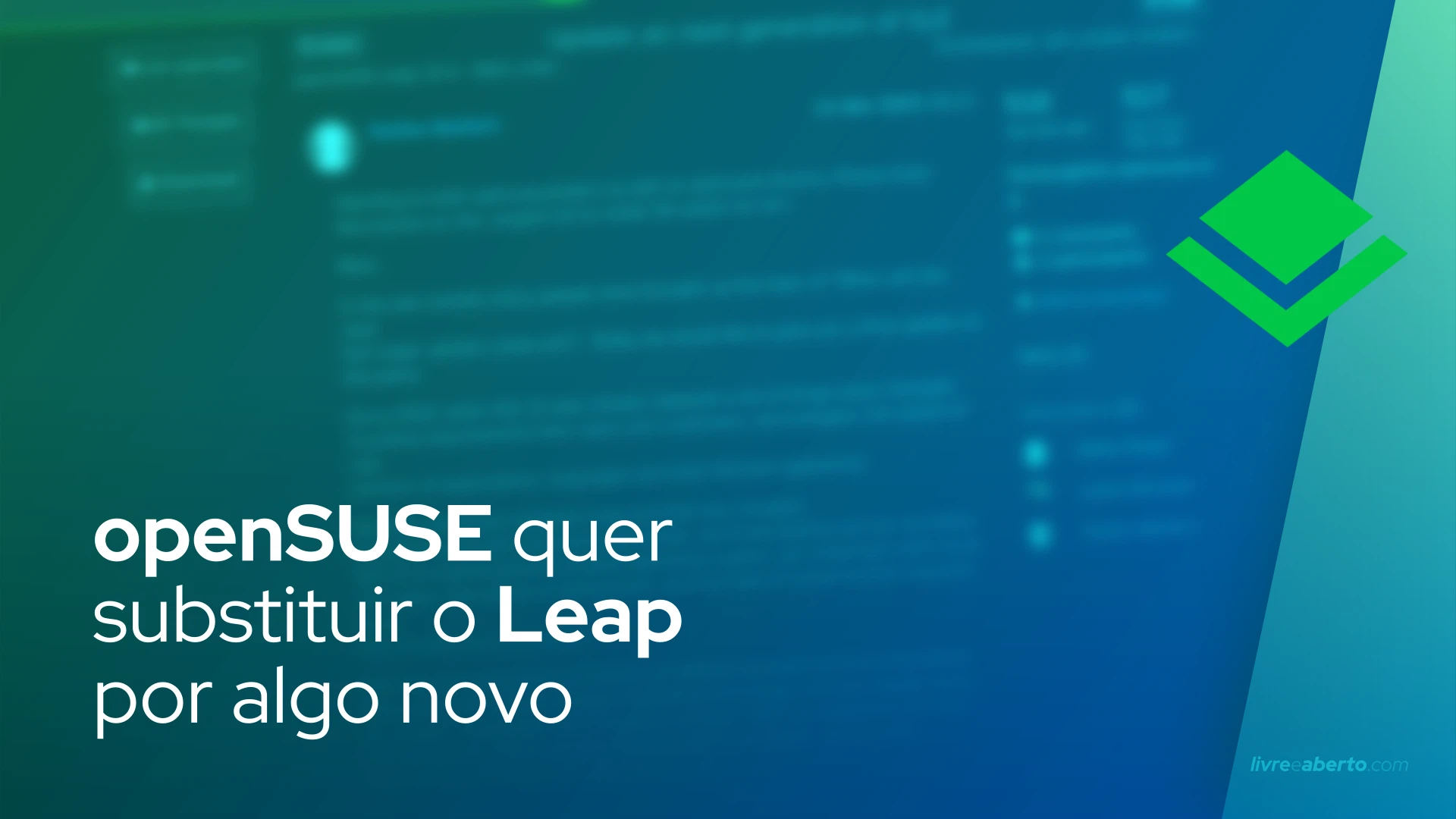 openSUSE quer substituir o Leap por algo novo