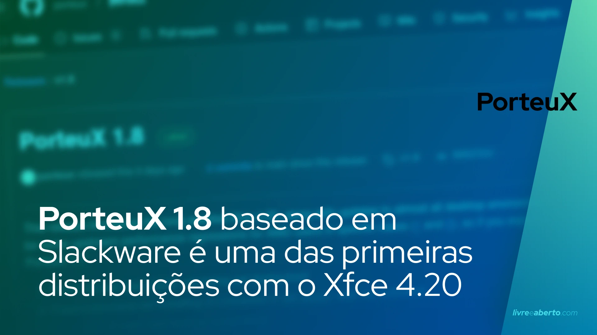 PorteuX 1.8 baseado em Slackware é uma das primeiras distribuições a ser lançada com o Xfce 4.20
