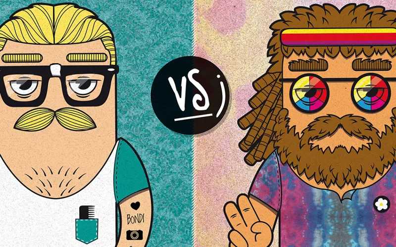 Hippies vs Hipster