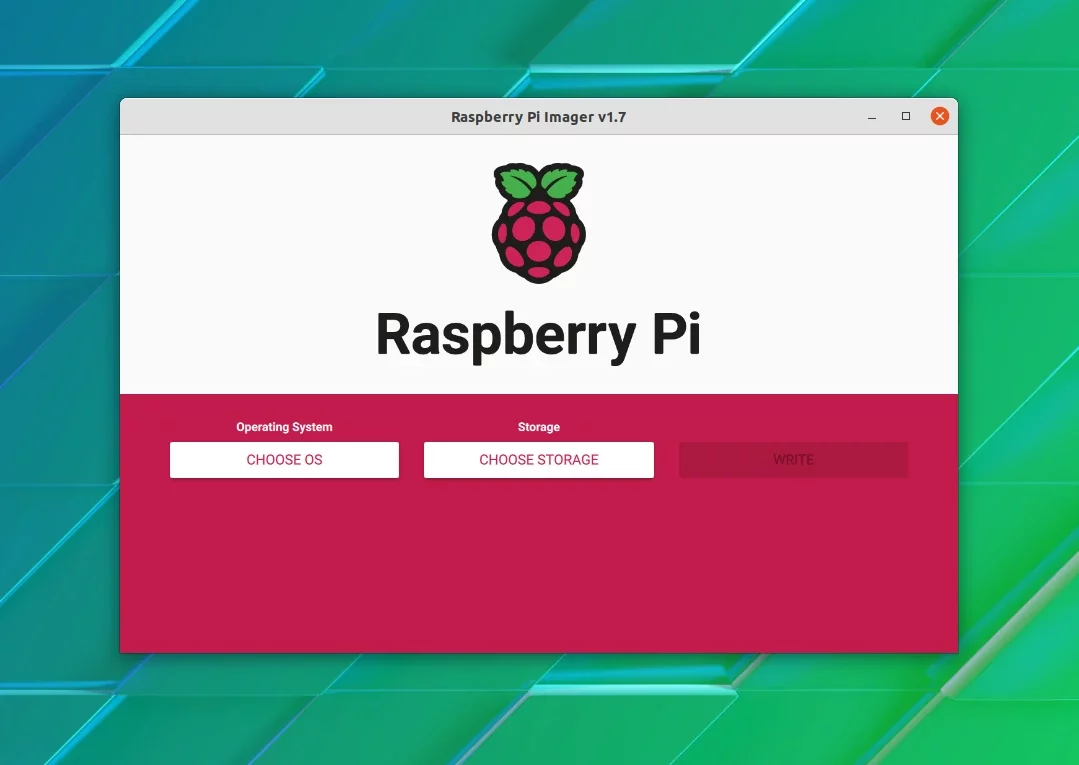 Raspberry Pi OS Imager 1.7