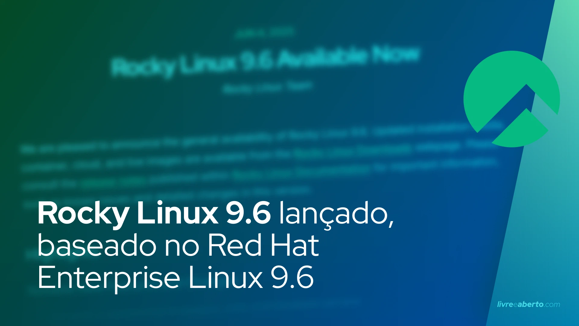 O Rocky Linux 9.6 está disponível para download, baseado no Red Hat Enterprise Linux 9.6