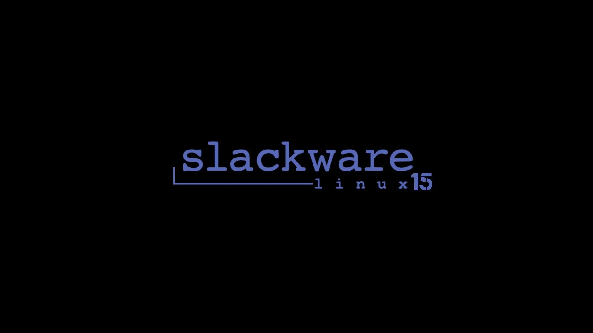 Papel de parede com a logo do Slackware Linux 15