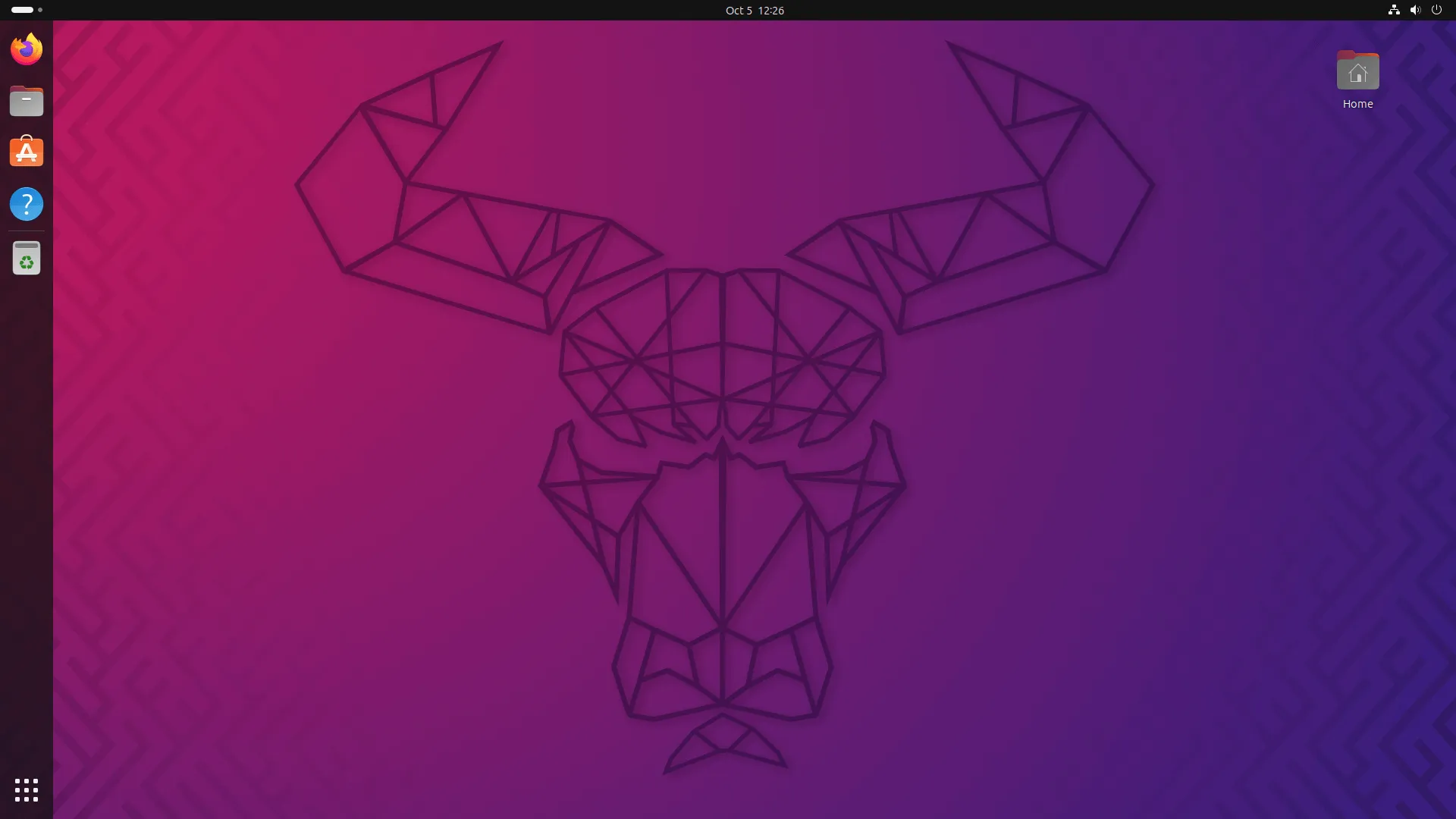 Uma captura de tela do Ubuntu 23.10 Desktop