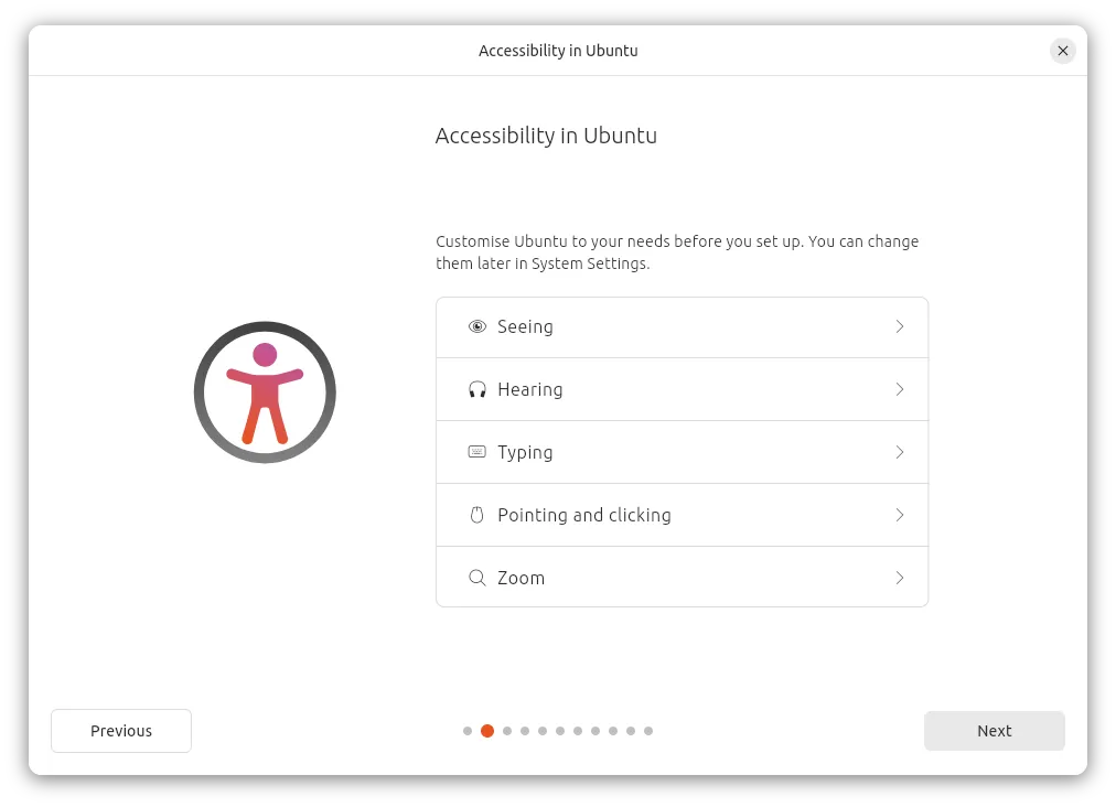 ubuntu 24.04 acessibilidade