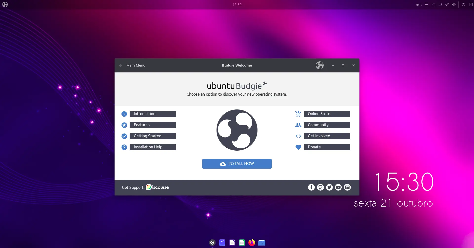 ubuntu_budgie_22_10_boas_vindas