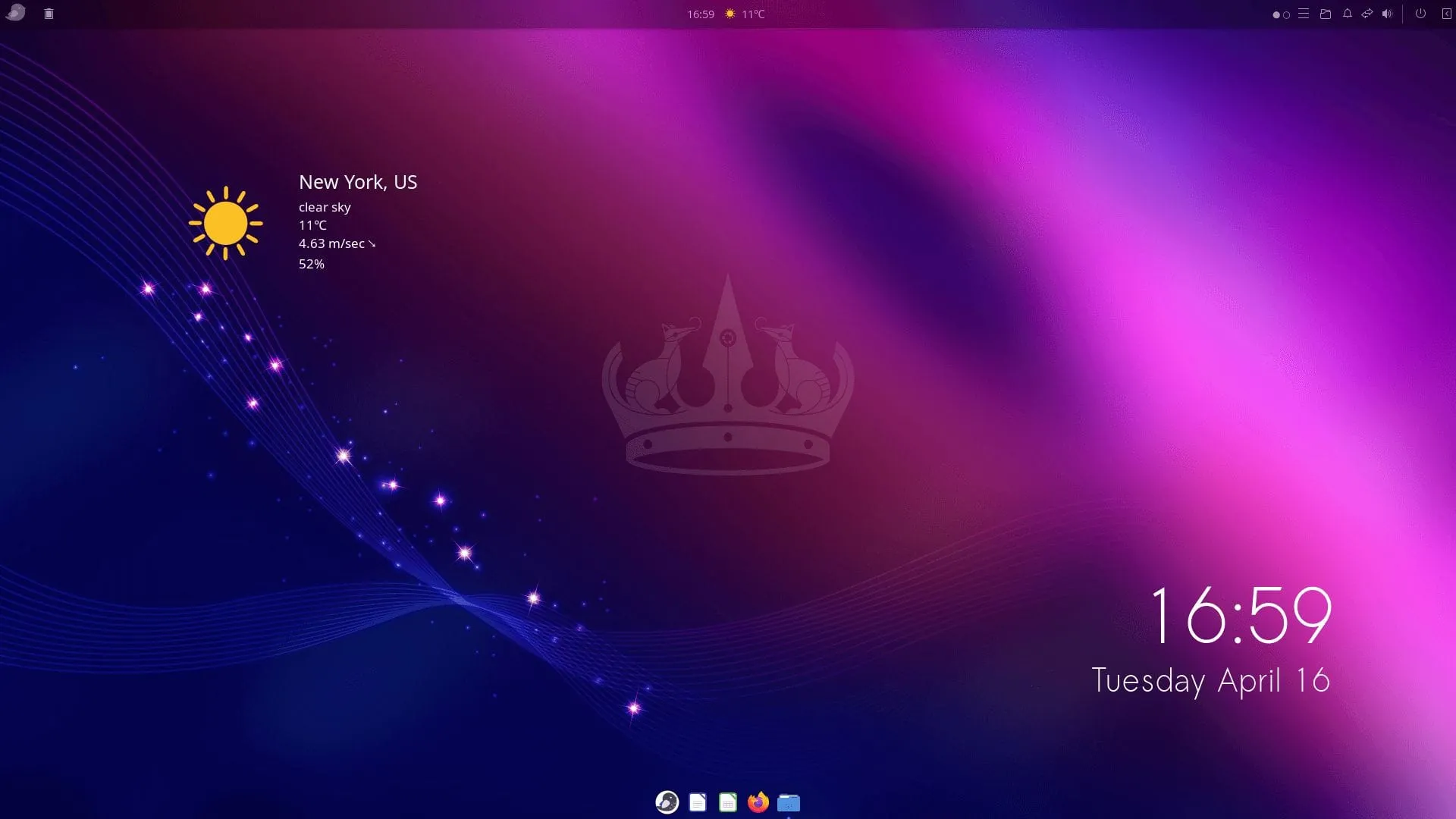 Uma captura de tela do Ubuntu Budgie 24.04 LTS Desktop Screen