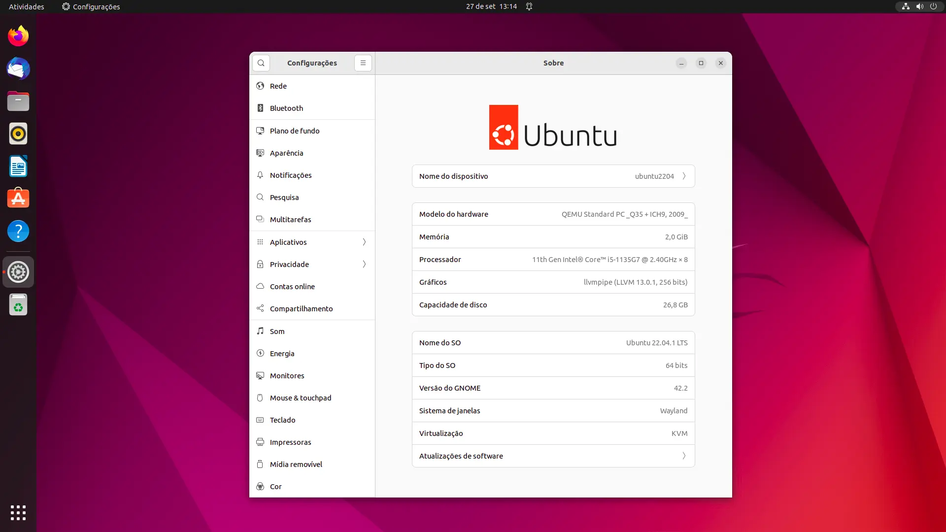 Versão do Ubuntu